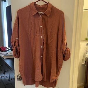 Rust Button-Up Shirt
